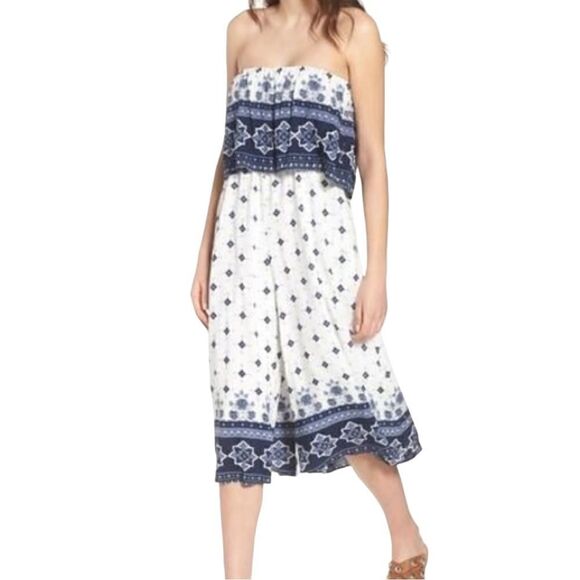 Some Days Loving Strapless Boho Romper Size Medium - Picture 1 of 4